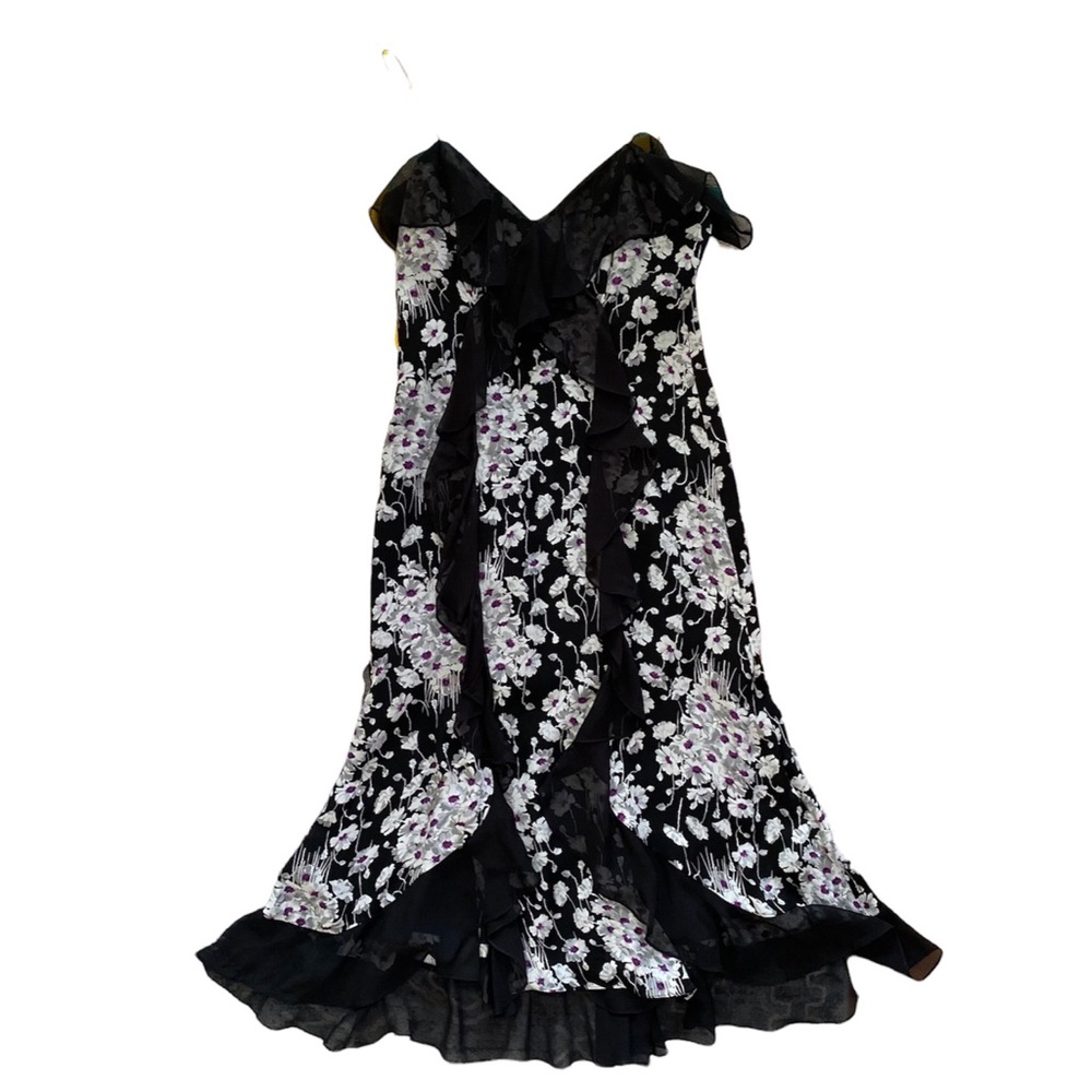 Cinq à Sept Joelle Floral Silk Dress - Picture 3 of 7